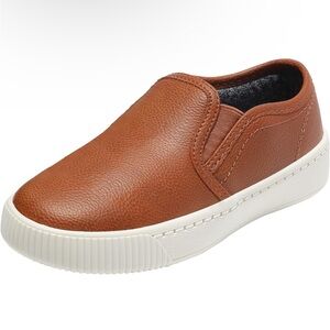 Carter's Brown Slip On Ricky Sneakers Shoes Toddler 7M
